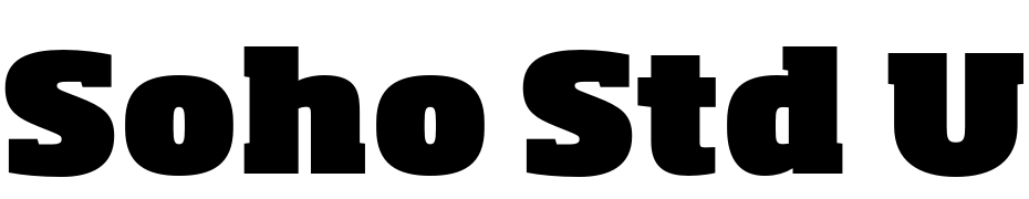 Soho Std Ultra cкачати шрифт безкоштовно